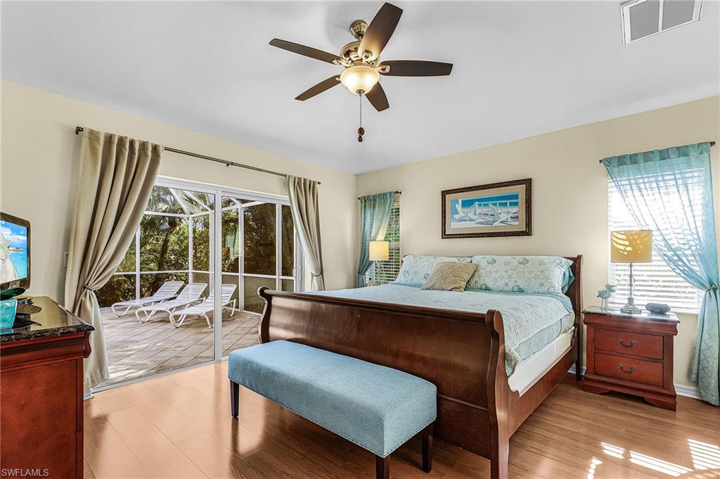 Master Bedroom with Pool access.