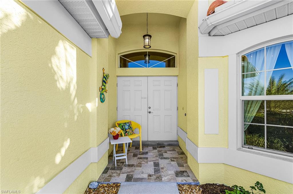 Double Door Entry outside .