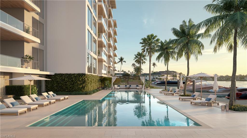 Virtual Rendering of sunrise pool