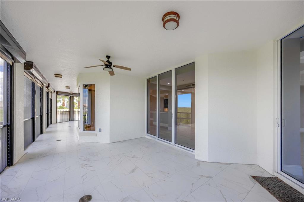 Large covered screen lanai from the dining room back to guest bedroom 1. All with new hurricane shutter