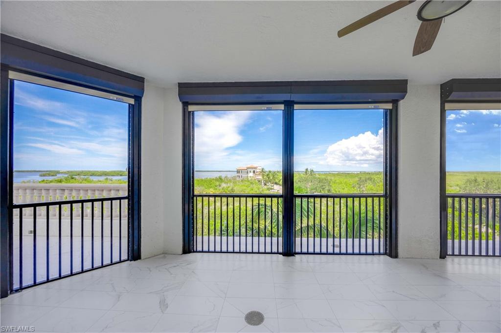 cover screened lanai off dining room with new electric shutter