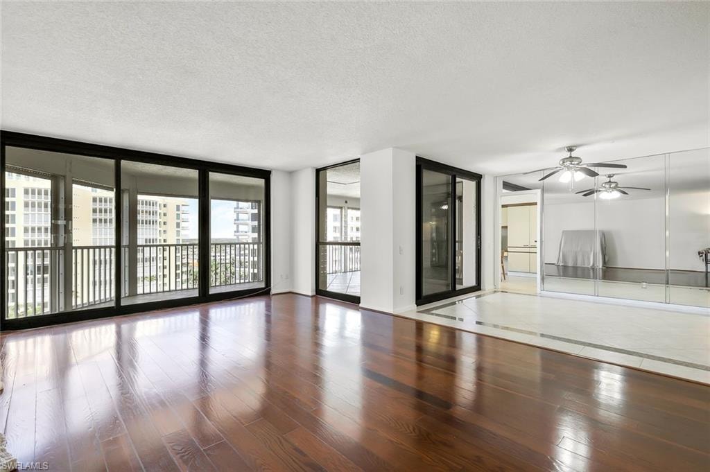 Livingroom and dining room.