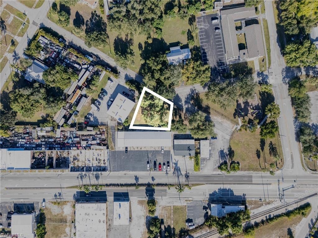 Aerial view of property and surrounding area