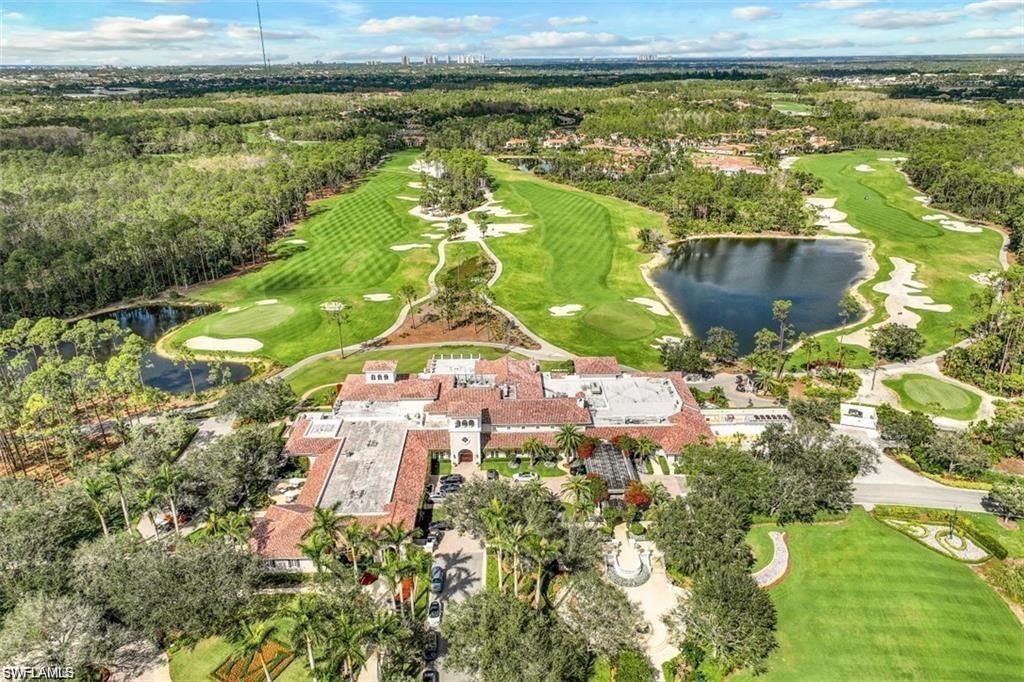 Aerial view of the golf course