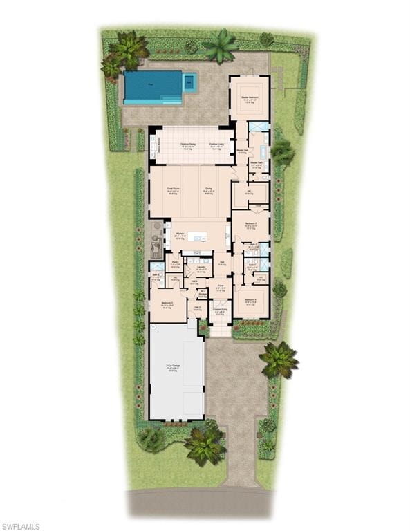 View of floor plan / room layout