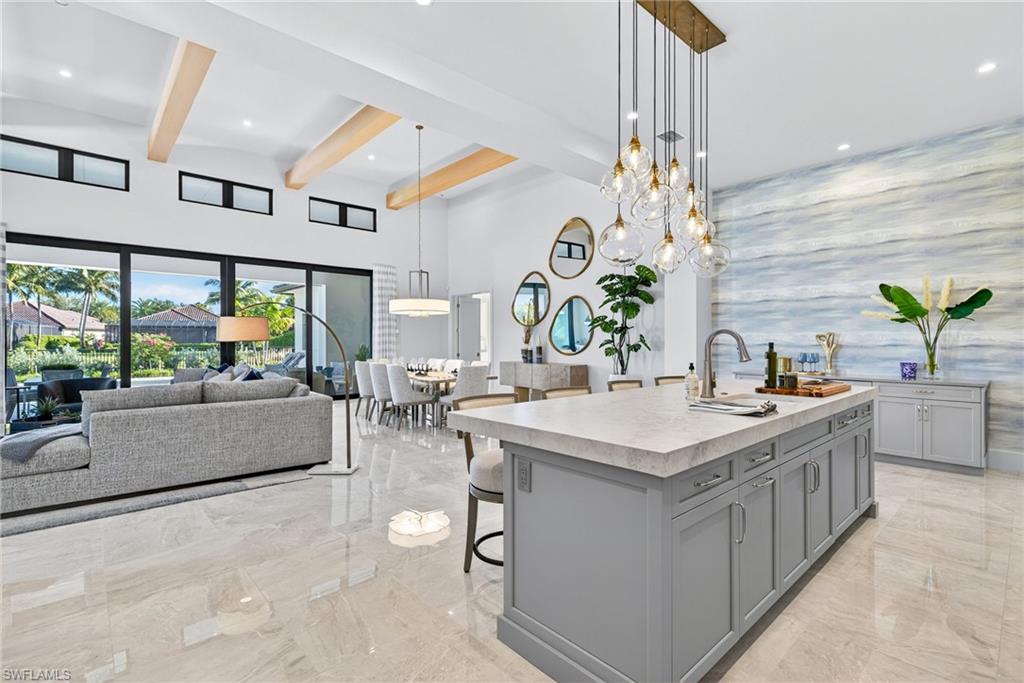 Breathtaking open-concept living space exemplifies modern luxury