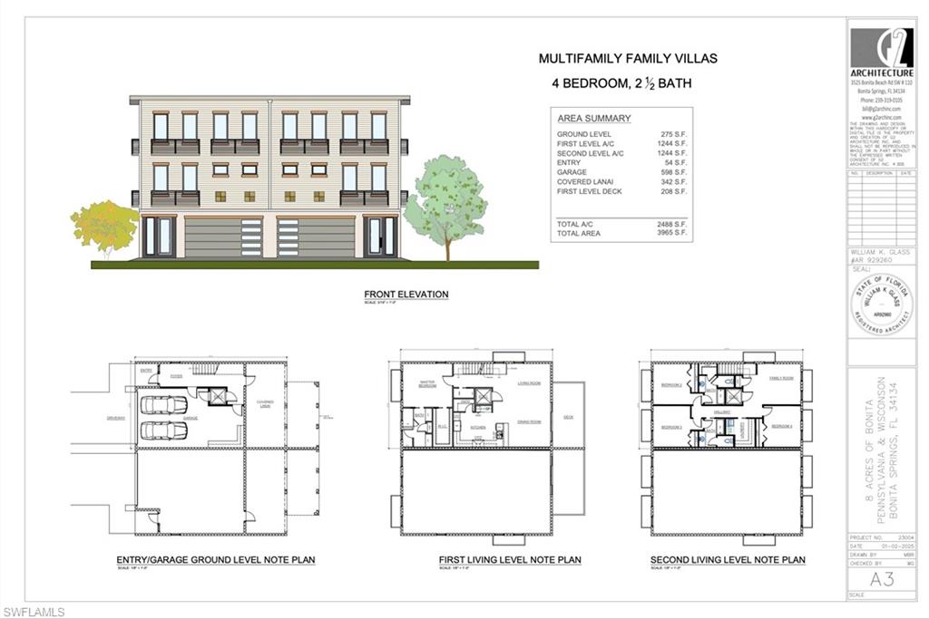 Projected Single Family attached Homes, 9501–9599 Pennsylvania Avenue, Bonita Springs, FL 34135