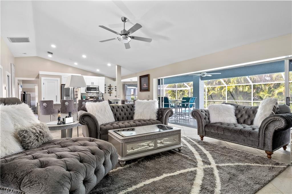 LIving room view from front entrance