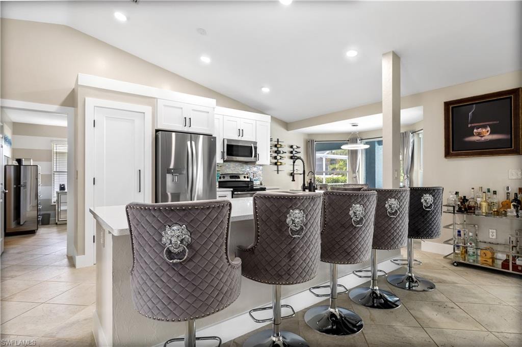 Seating at kitchen island