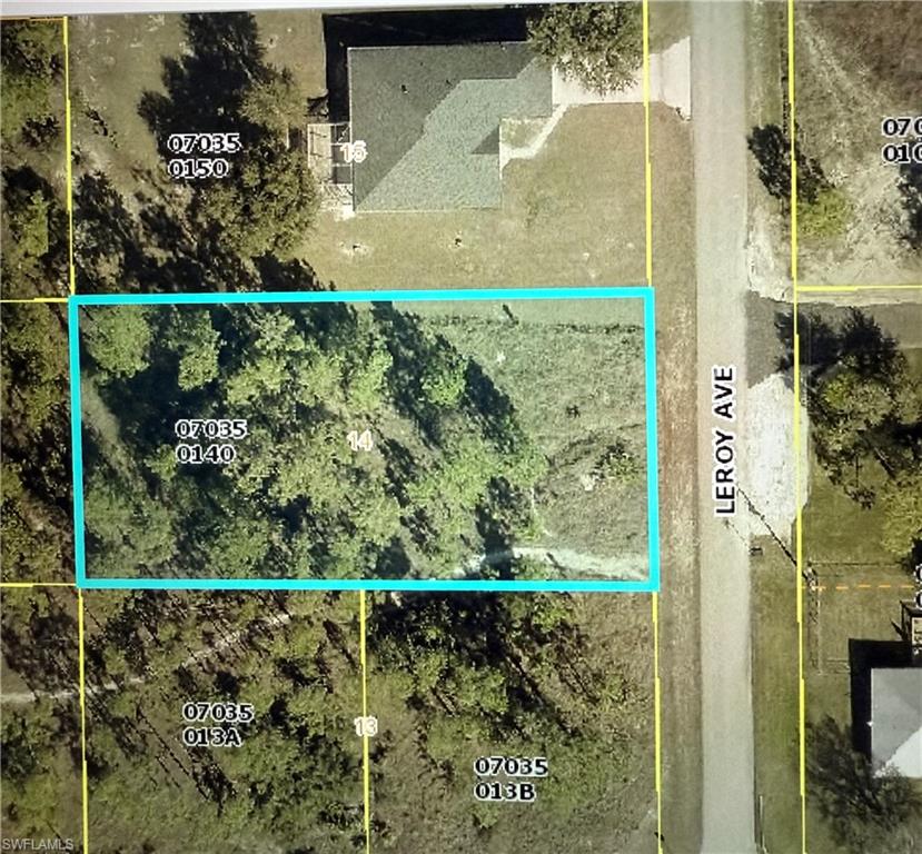 Aerial view of property's location featuring property parcel outlined