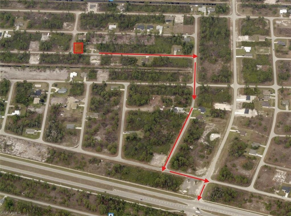 Map / location with property boundaries highlighted