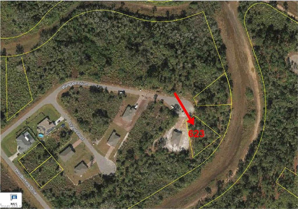 Map of property location featuring property parcel outlined