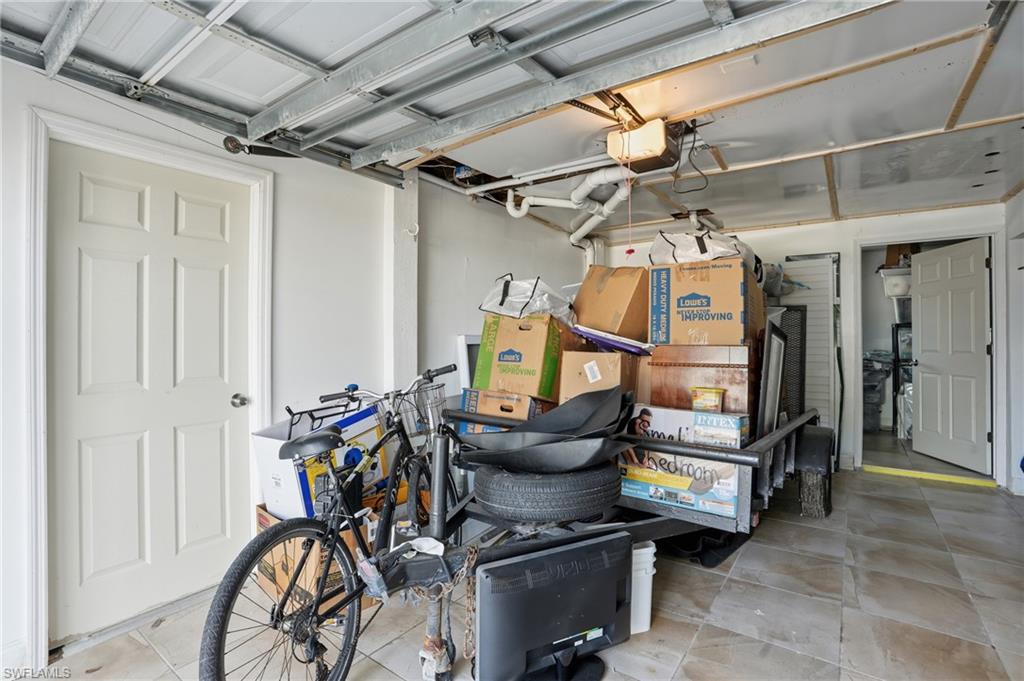 Garage with a garage door opener - Virtually Edited Image