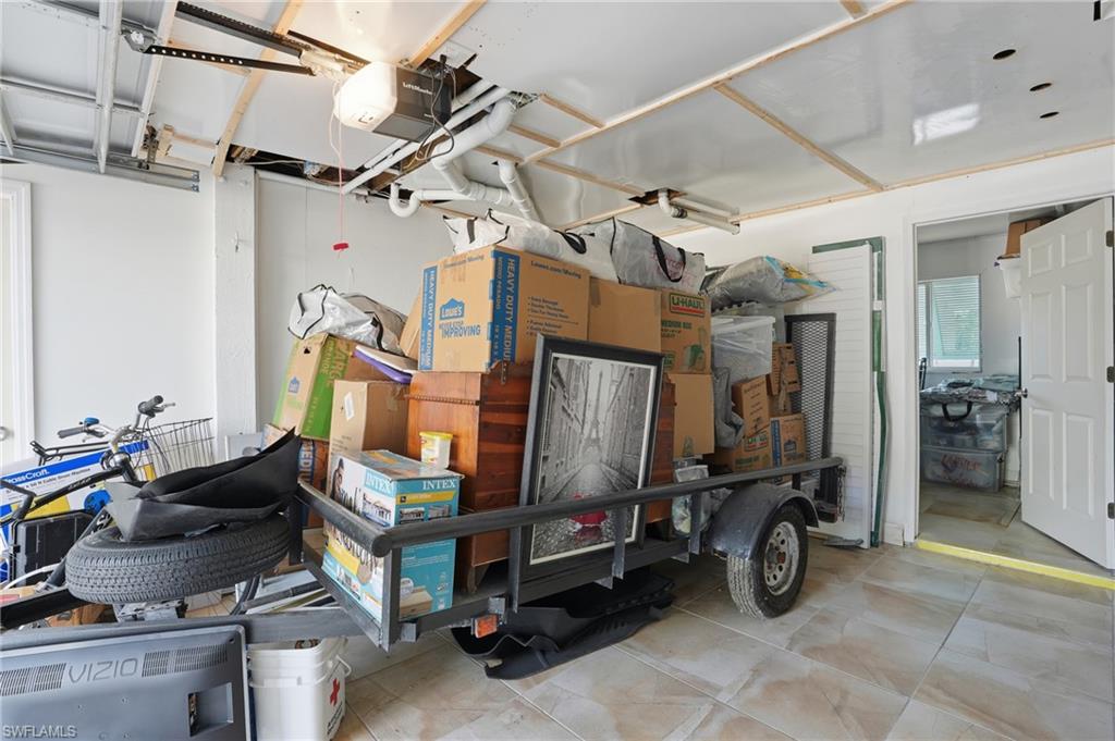 Garage with a garage door opener - Virtually Edited Image