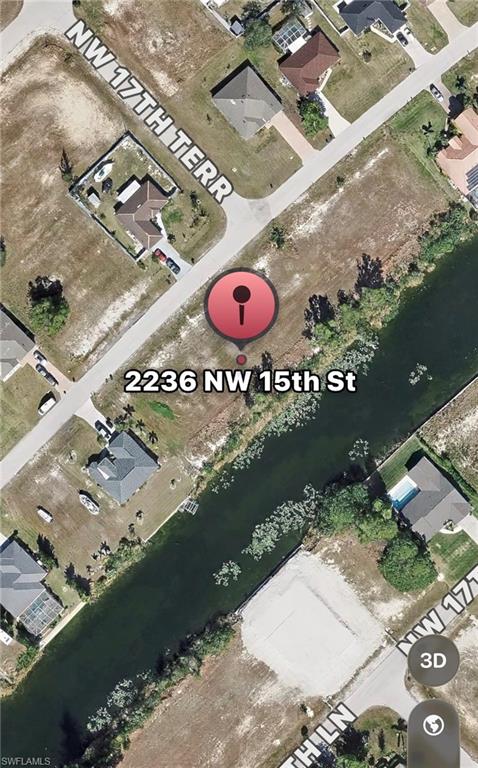 Aerial map of property and surrounding area