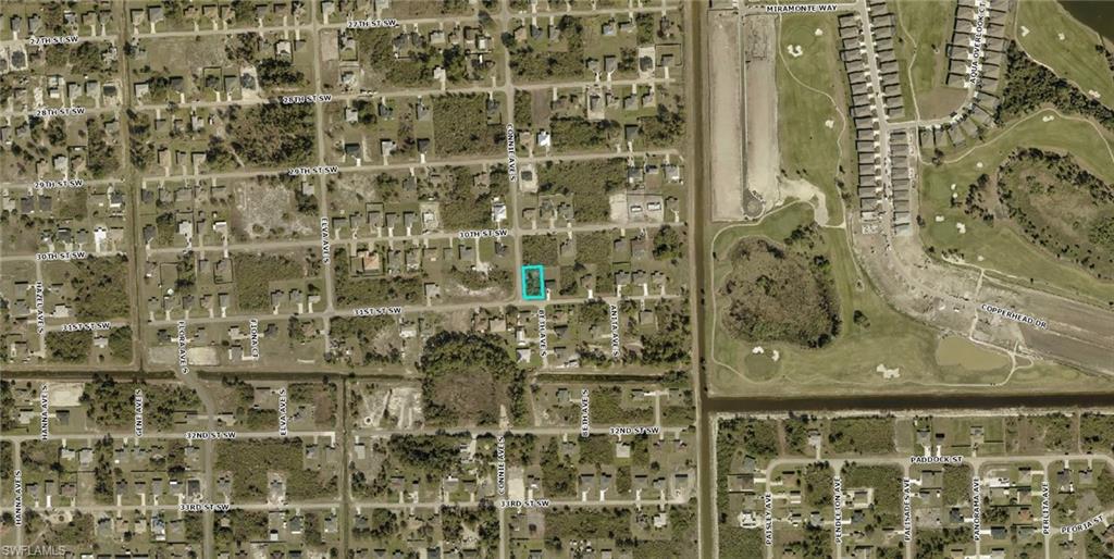 Aerial map of property and surrounding area