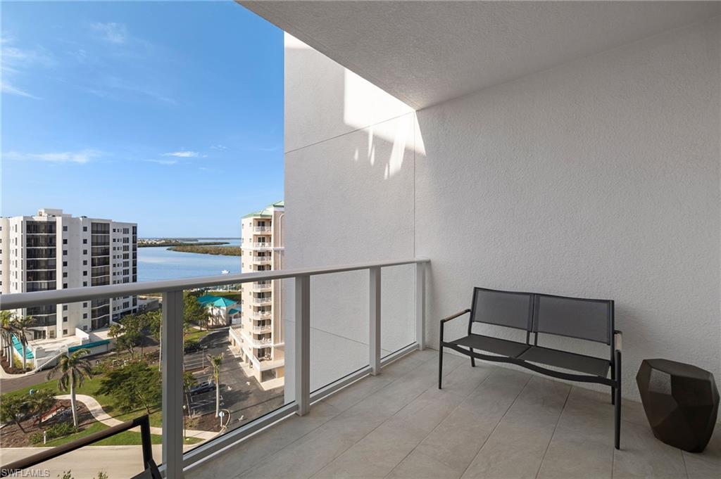 Open balcony space is private for relaxing