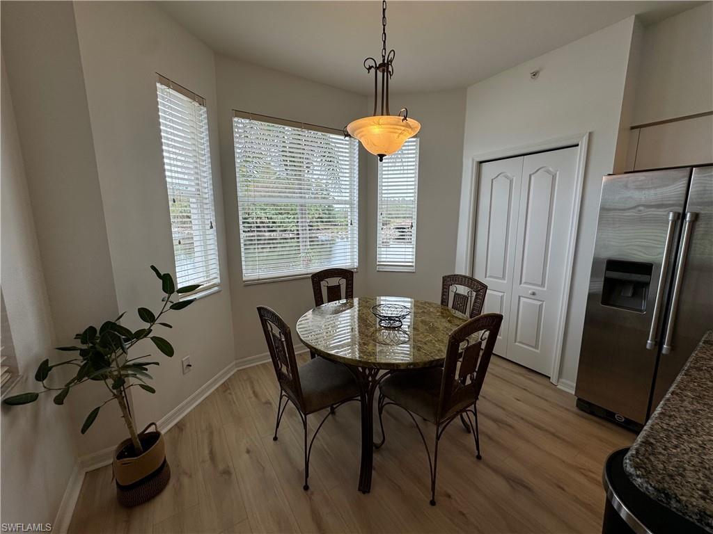 Dining room featuring light hardwood / wood-style floors