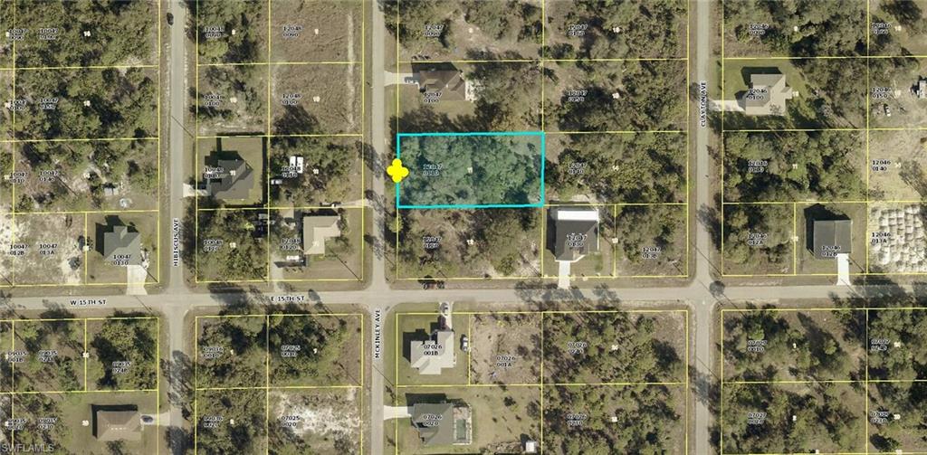 Map of property location with property parcel outlined