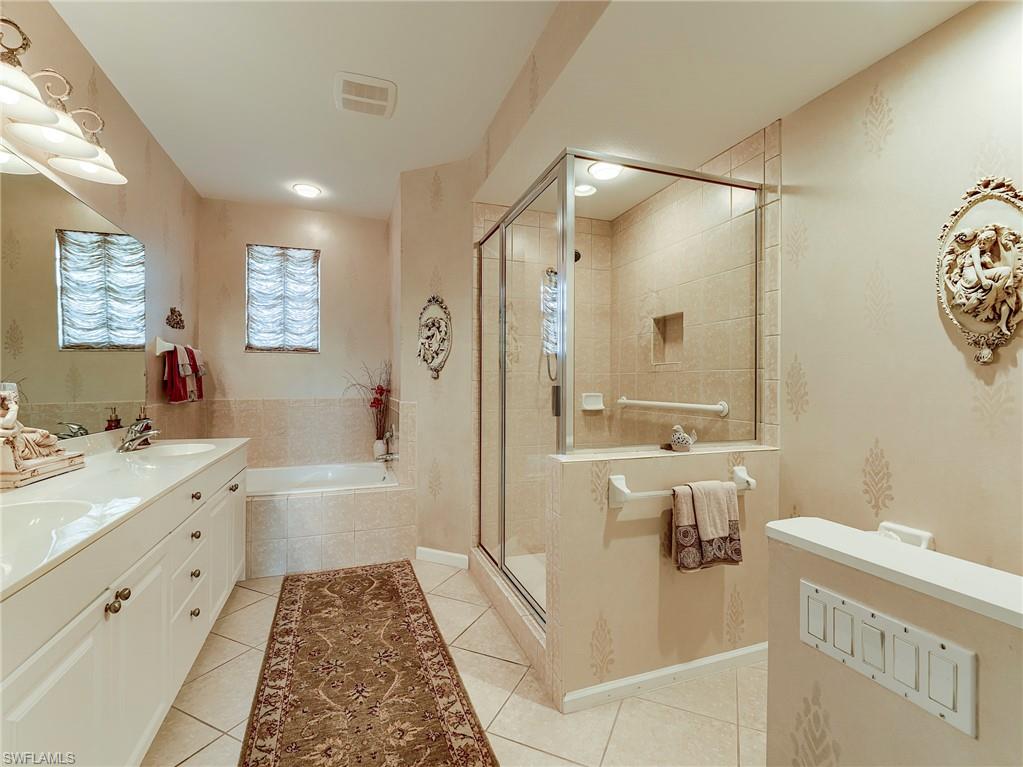 Soaking tub and separate shower