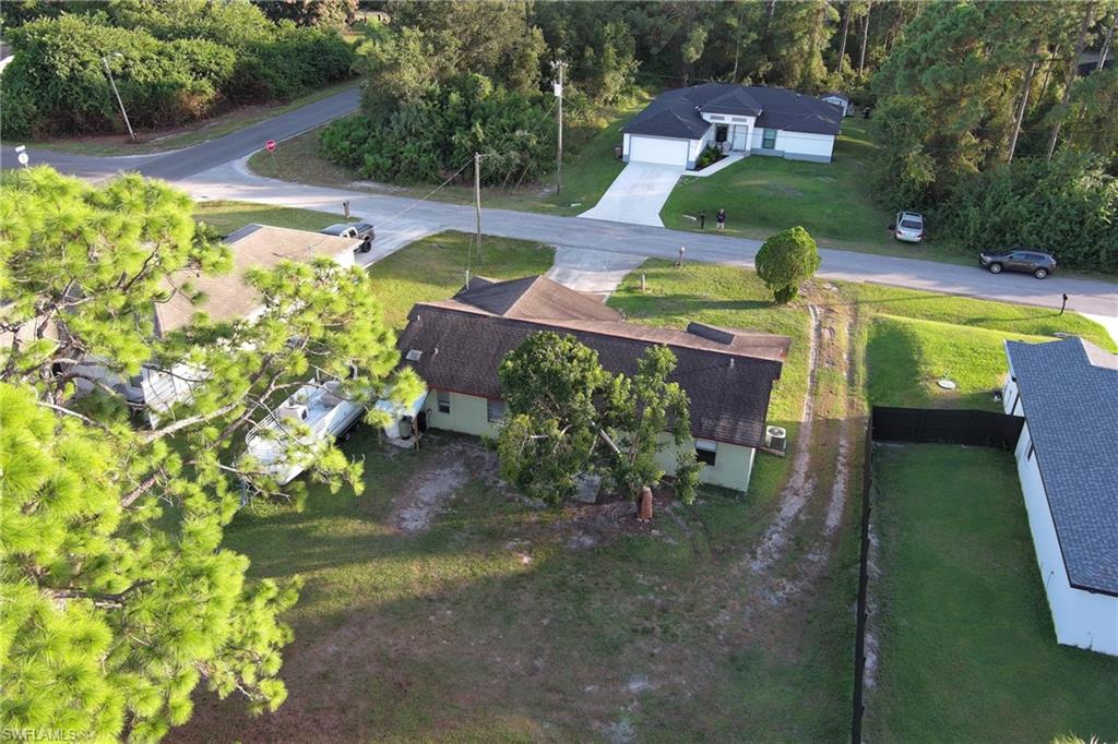 View from above of property