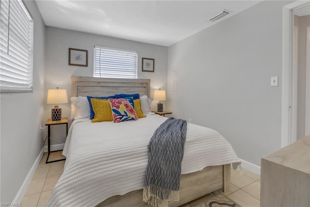 View of tiled bedroom