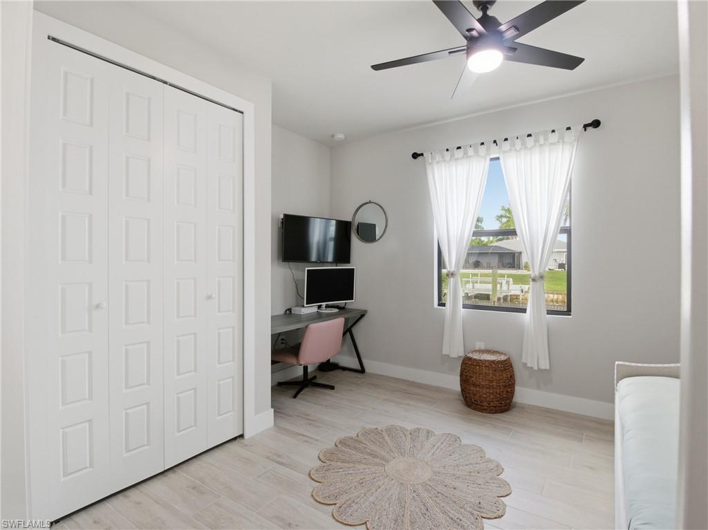 Bedroom/Bonus Room with locking sliders