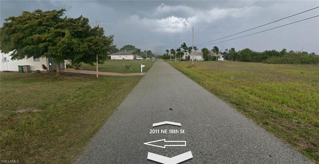View down street