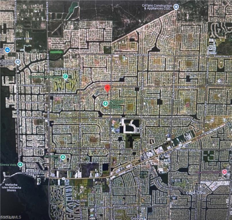 Aerial overview of property's location