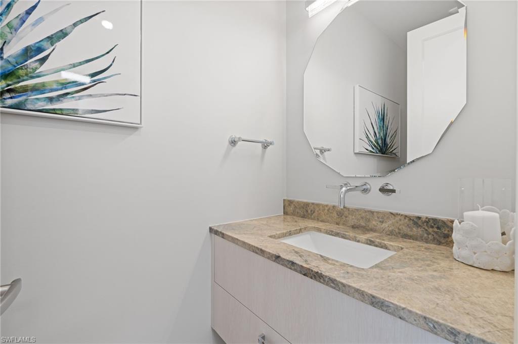 Bathroom featuring vanity