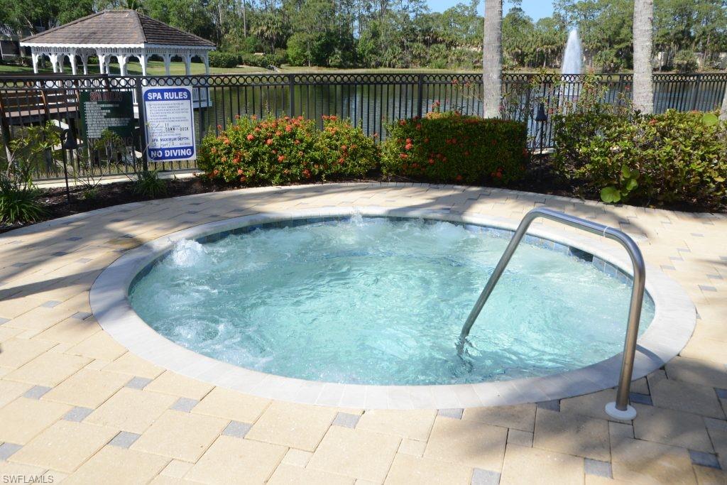 Relax in the spa overlooking the gazebo