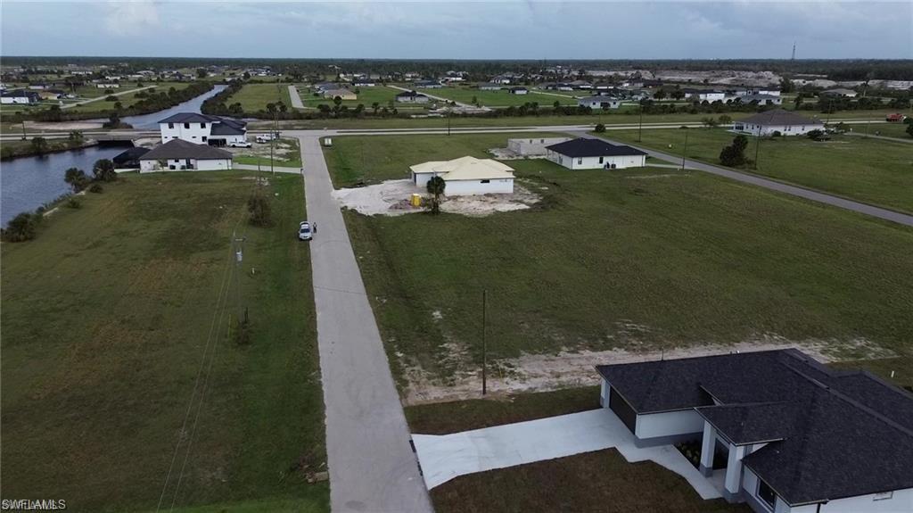 View from above of property