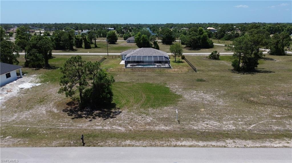 View from above of property