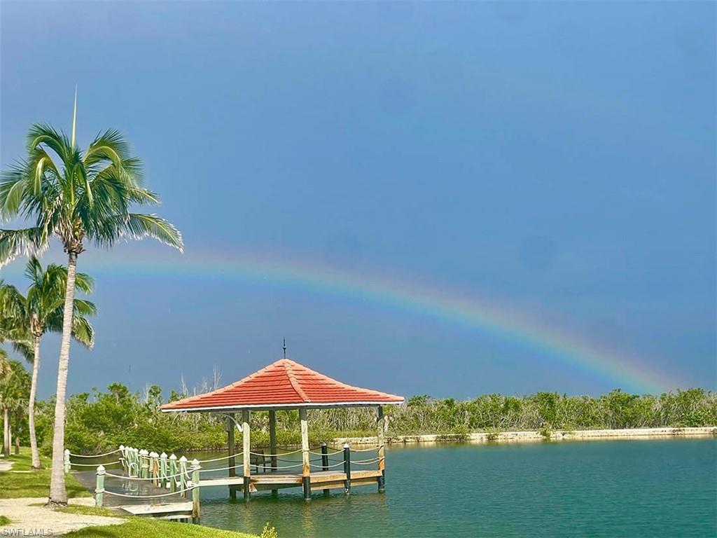 A rainbow welcomes you home to luxury lakeside living