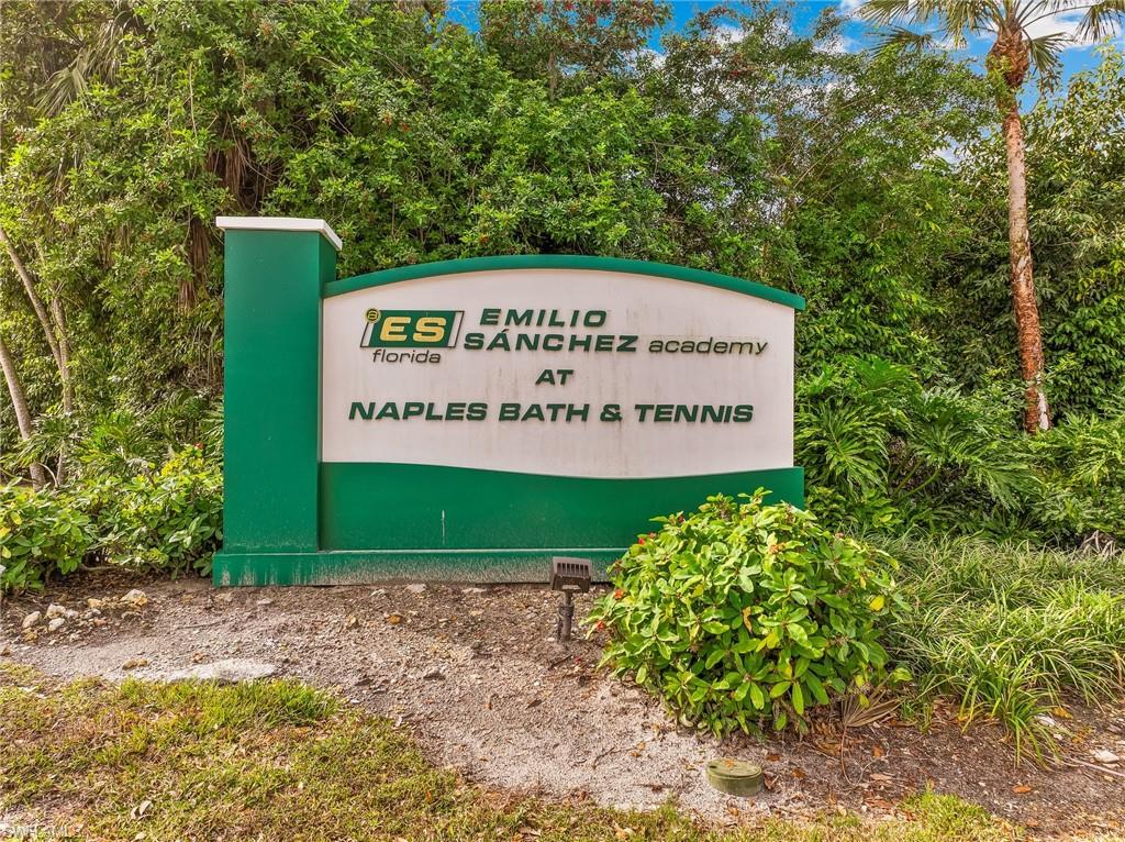 Tennis courts in community