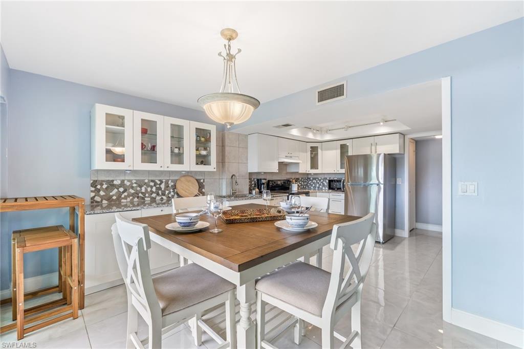 Updated kitchen was opened up