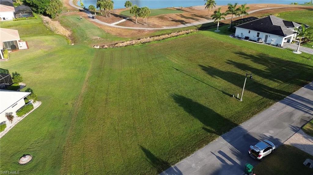 Drone / aerial view of a nearby body of water