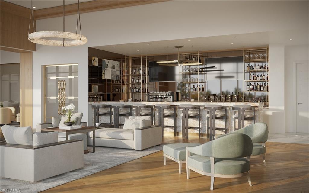 Social Room - All artist’s renderings are proposed concepts shown only for marketing purposes and are based upon current development plans, which are subject to change by the developer, WSR-Colony, LLC, which reserves the right to make changes at its sole discretion, without prior notice or approval of the purchaser.