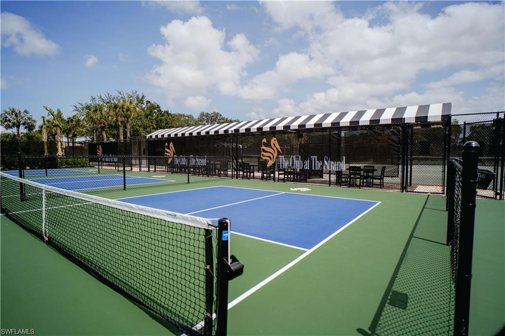 View of tennis court