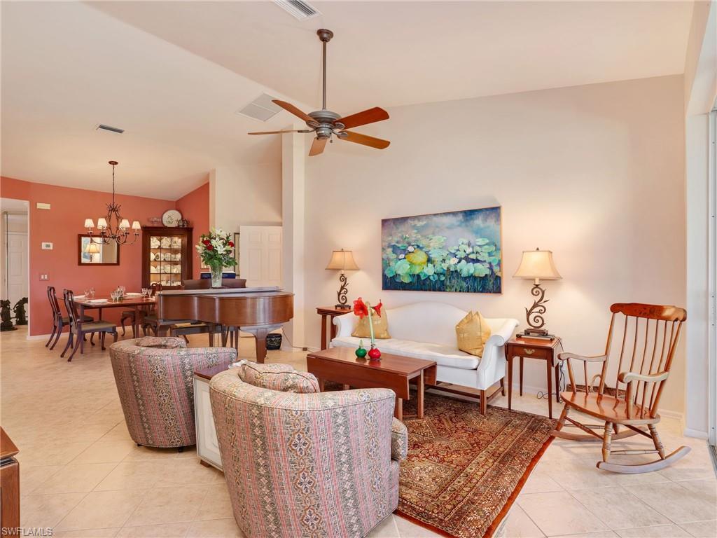 Living and Dining w/ piano, perfect for entertaining