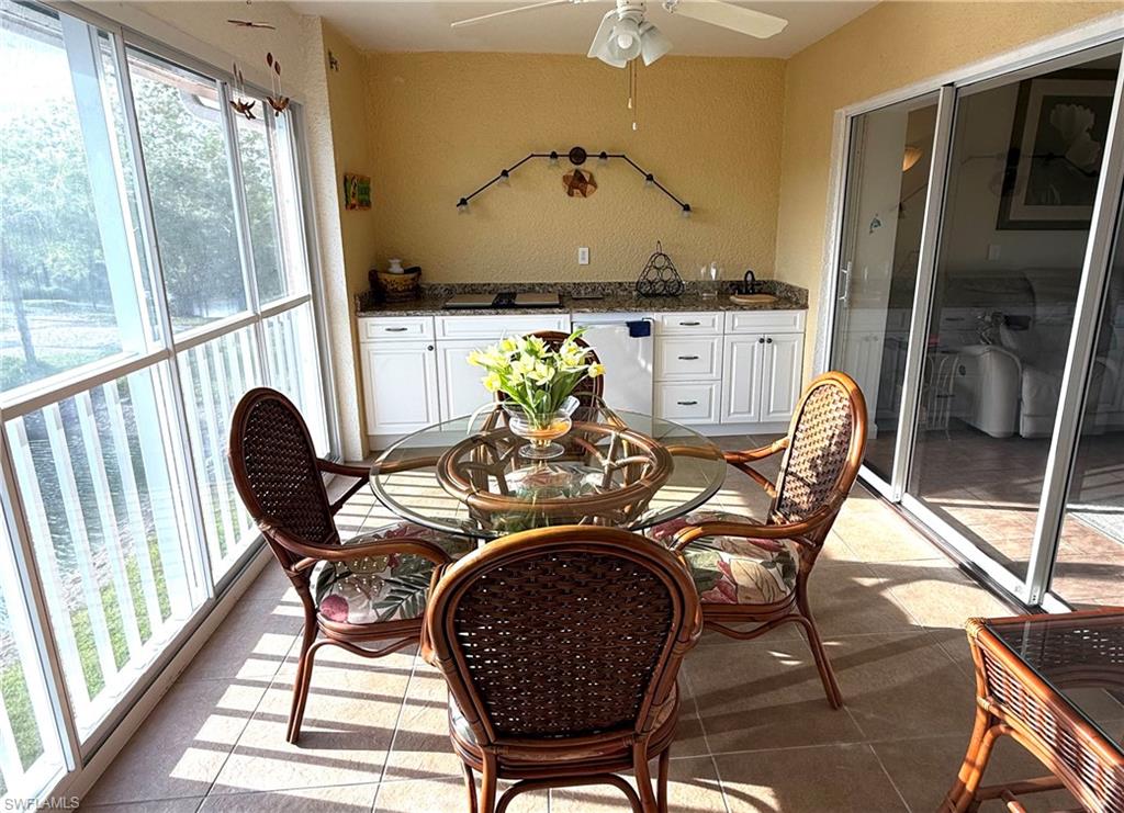 Outdoor kitchen with Jenn-Air grill