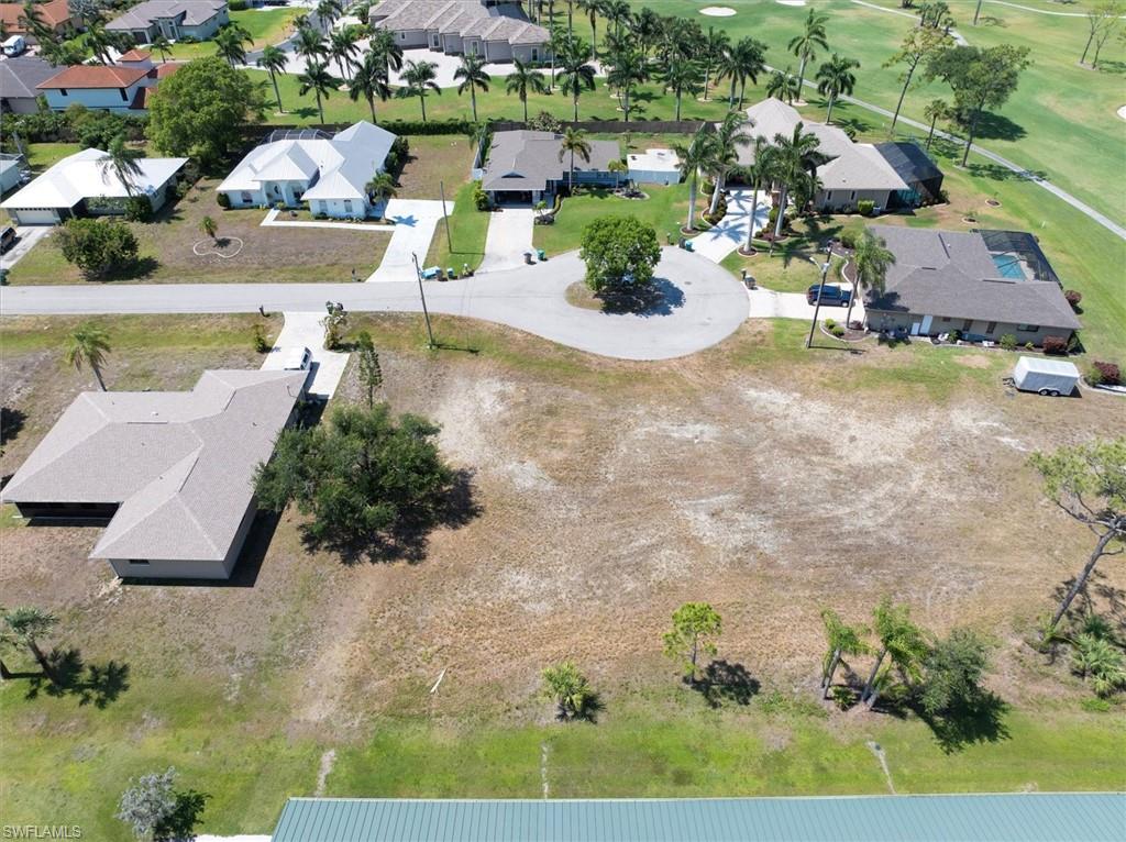 Aerial view of residential area
