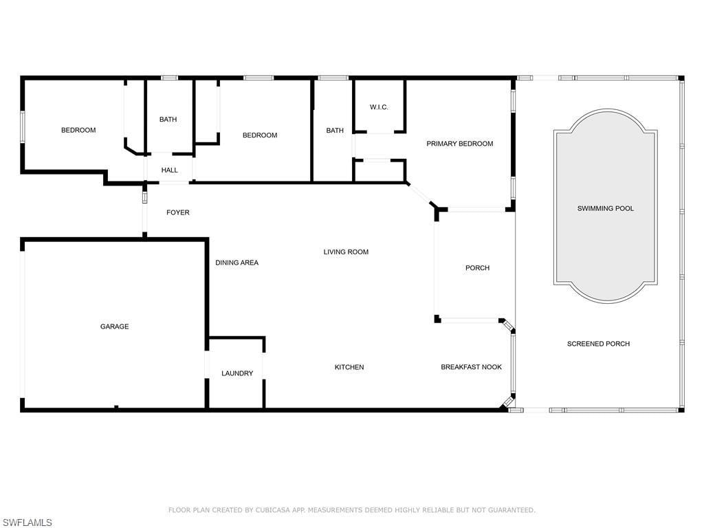 View of room layout