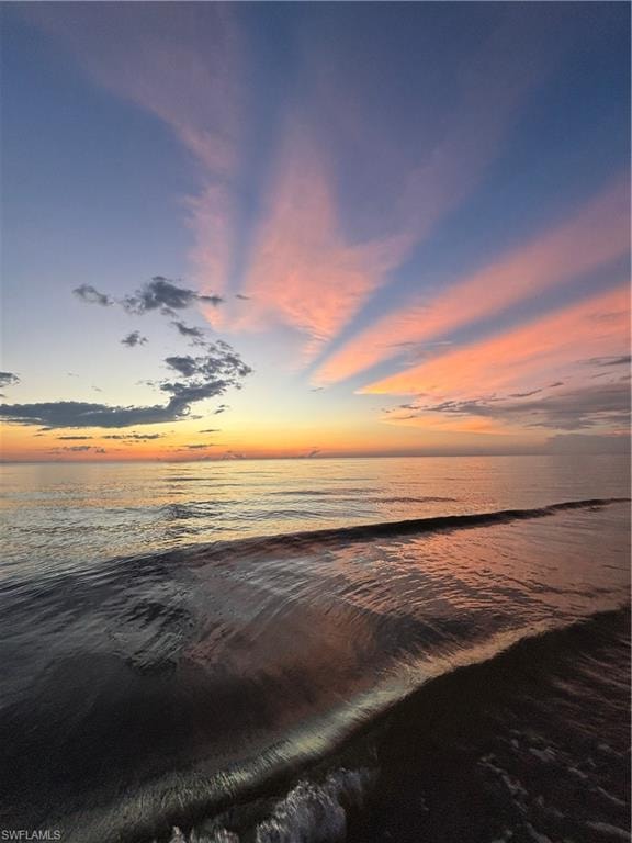 Ocean sunset view