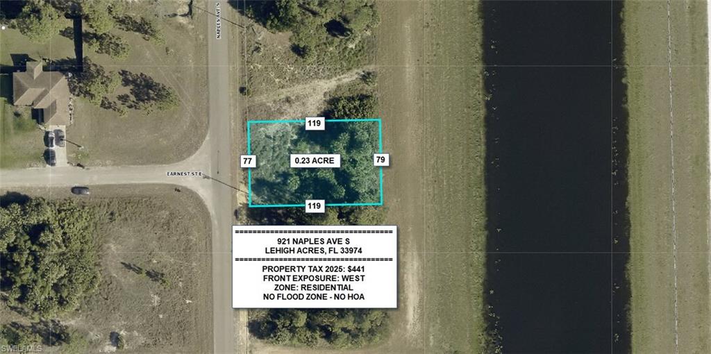Map / location with property boundaries highlighted