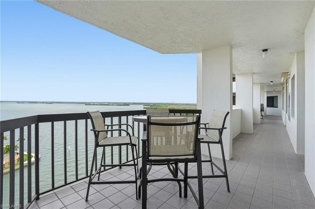 Outside front seated nook to enjoy Estero Bay - Virtually Edited Image