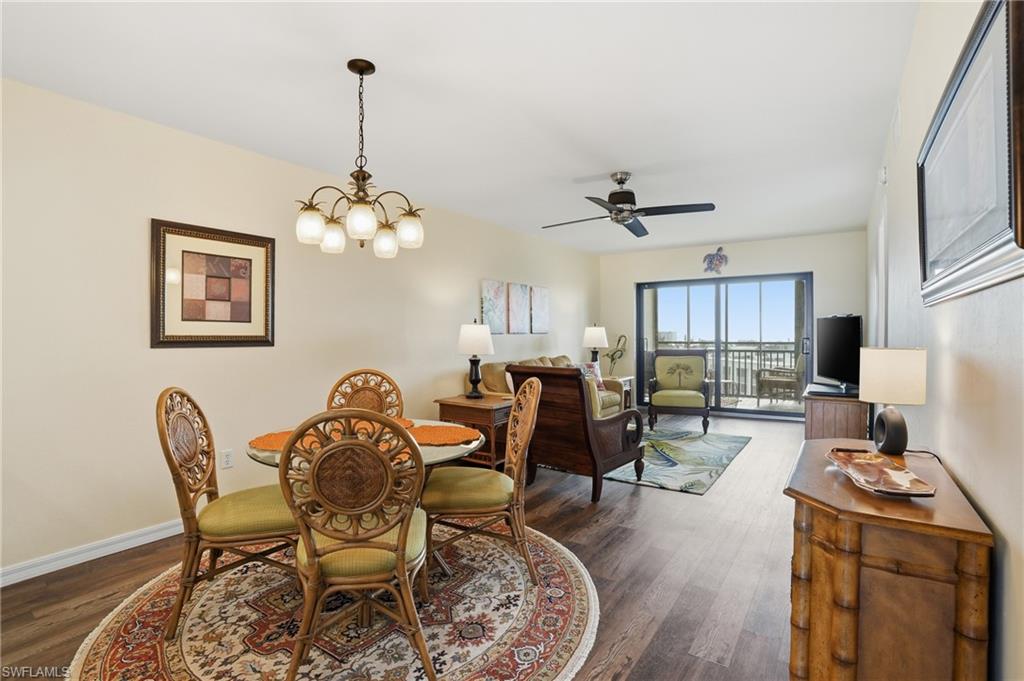 Dining room attached to open living space- Virtually Edited Image
