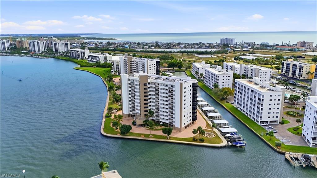 View of Harbour Pointe with Canal Access to Estero Bay and Gulf of Mexico - Virtually Edited Image