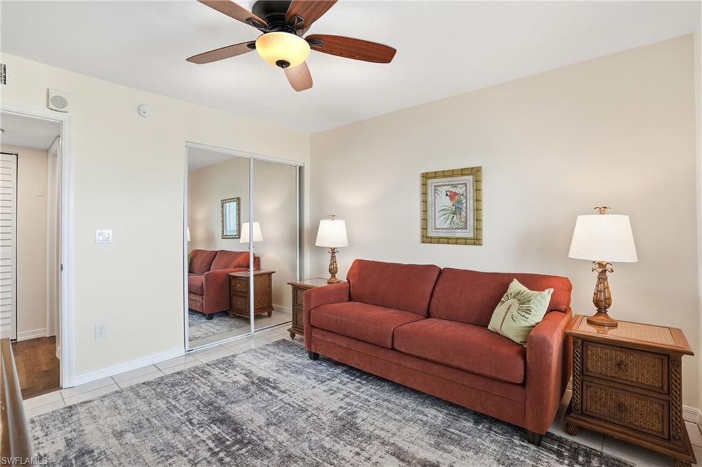 2nd bedroom which can be used as a bedroom, office, or den with a mirrored closet- Virtually Edited Image