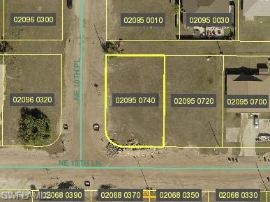 Map of property location with property parcel outlined